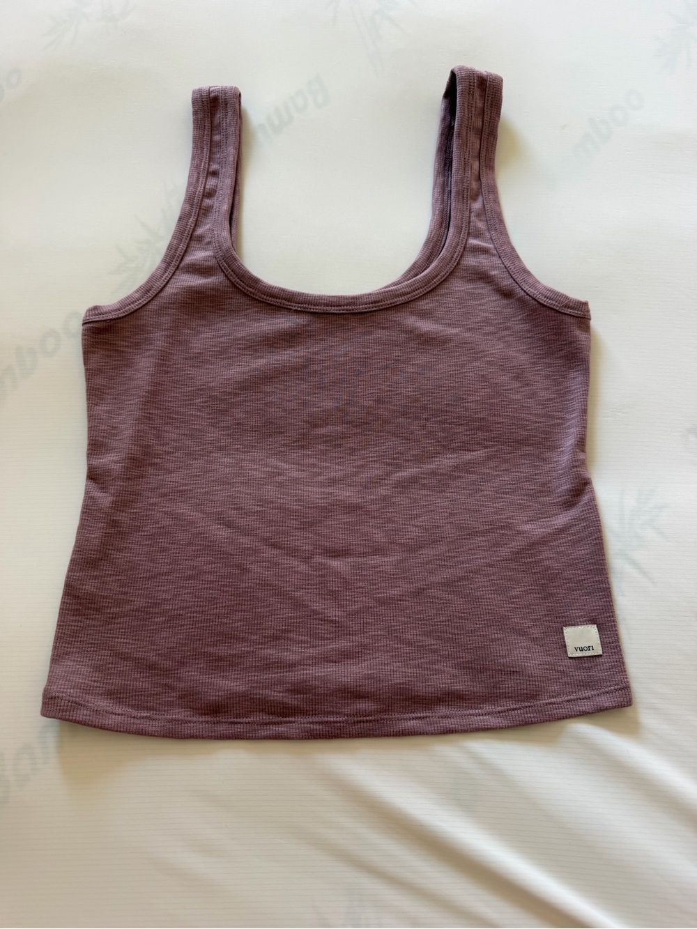 Vuori Mauve Ribbed Tank Top